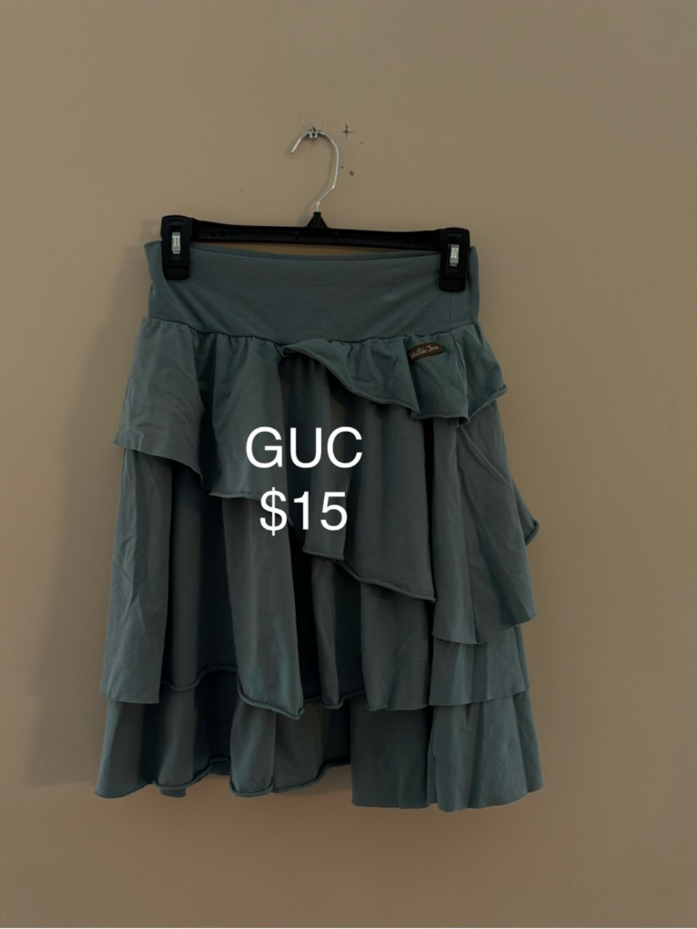 Matilda Jane Dusty Teal Tiered Ruffle Skirt